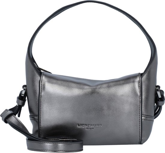 LIEBESKIND BERLIN Cuir Sac à main Sac à épaule bandoulière Lou 2 Silver Stone Hobo Bag Silver Stone Argenté