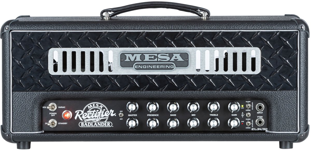 Mesa Boogie Badlander 50 Head Black Bronco Vinyl - Buizenversterker top voor elektrische gitaar