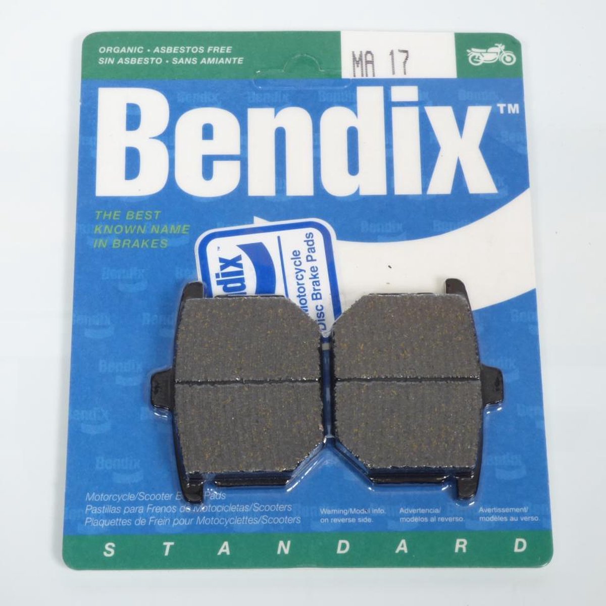 Bendix-remblok voor Honda 750 CB motorfiets 1977 tot 1980 MA17 / voor of achter nieuw