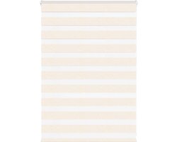 vidaXL - Zebra - rolgordijn - 105x100 - cm - stofbreedte - 100,9 - cm - marmerbeige