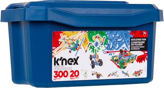 KNEX CLASSICS 300 PC - 20 MODEL BUILDING FUN TUB.