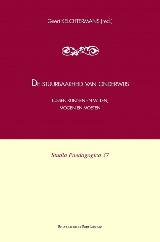 De stuurbaarheid van onderwijs - cover