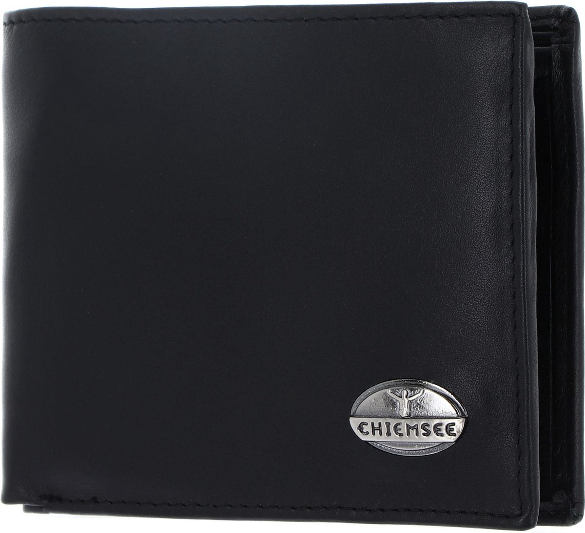 CHIEMSEE Leren Portemonnee Leather Wallet Black Zwart