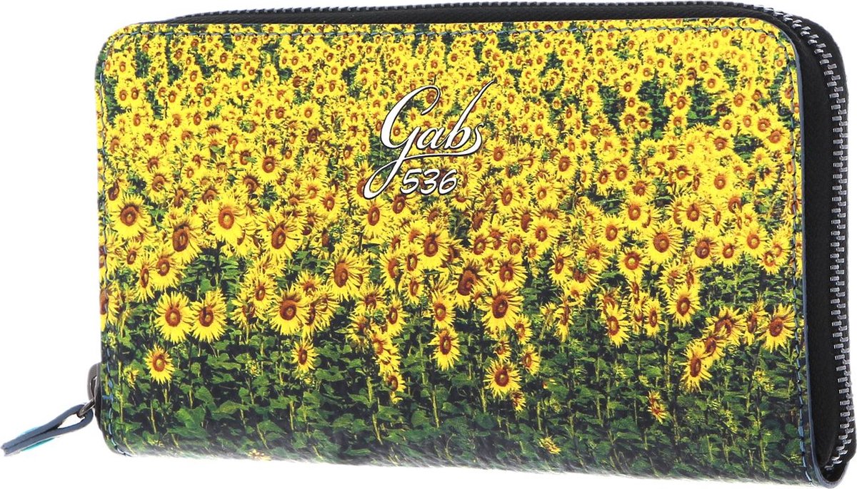 Gabs Leren Portemonnee GMONEY17 Zip Around Wallet Girasoli Geel