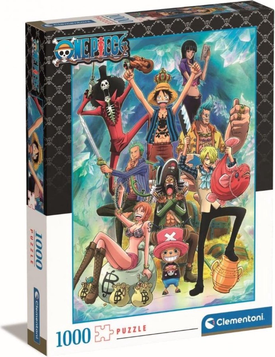 Clementoni - Puzzel - 1000 stukjes - One Piece - Anime