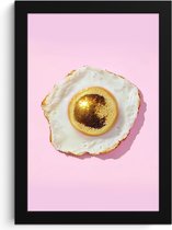 Cadre photo avec affiche - Cadre pour affiche 20x30 cm - Posters - Oeuf - Disco - Petit déjeuner - Glitter - Photo dans cadre - Décoration murale Cuisine - Accessoires de Décoration murale murale - Décoration murale - Peintures