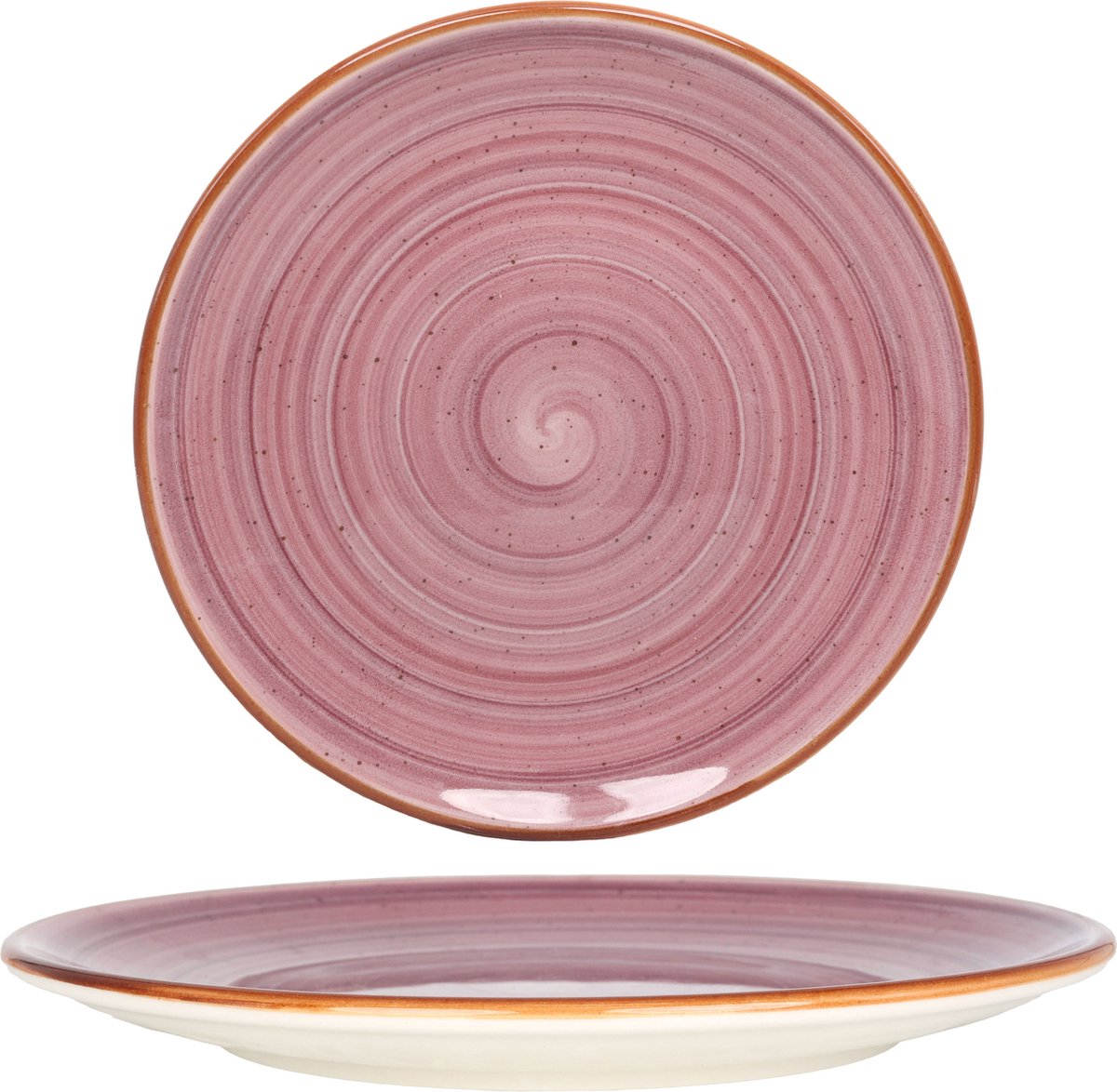 Bonna Dinerbord - Aura Blackberry - Porselein - 27 cm - set van 6