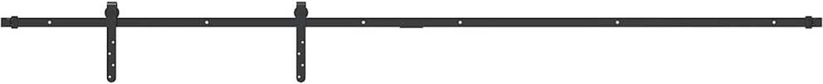 Goedkoopste vidaXL - Ophangset - voor - schuifdeur - 213 - cm - koolstofstaal
