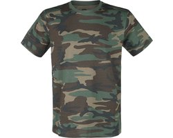 Brandit Premium Heren T-shirt - woodland - S