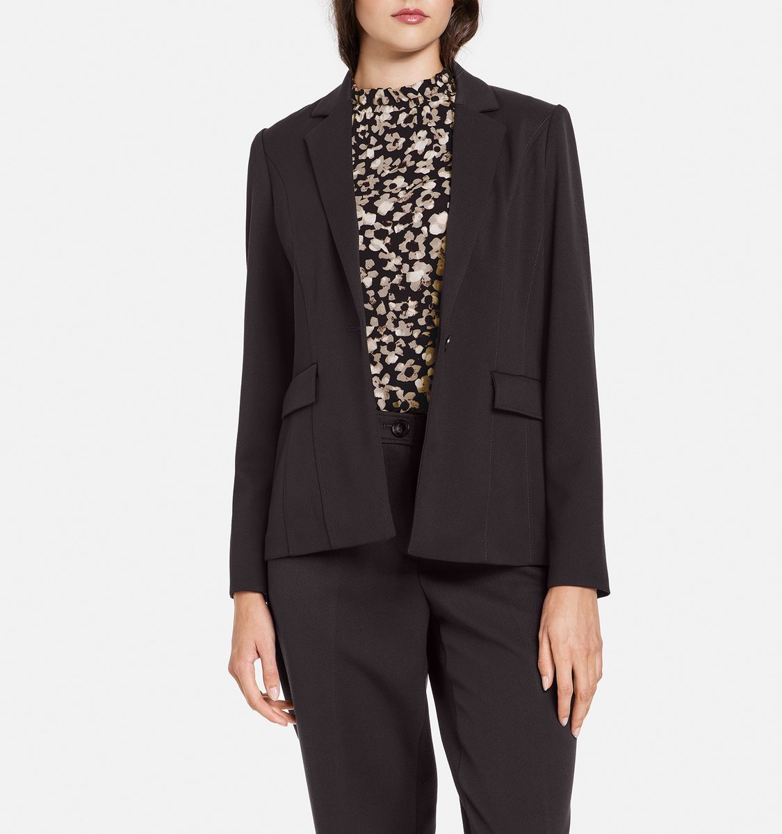 TAIFUN Dames Blazer met lage revers Oak-36