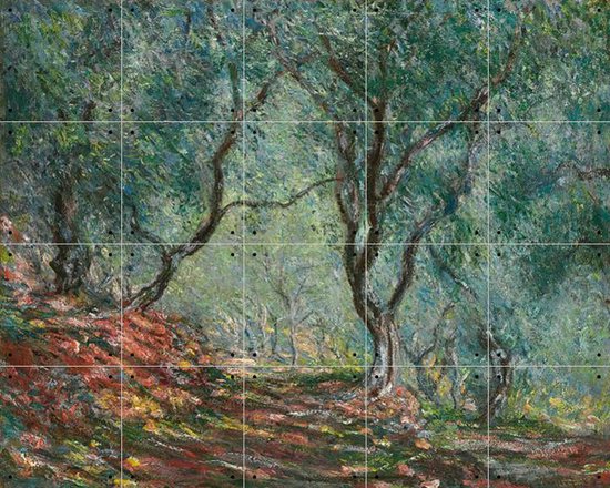 IXXI Olive Trees in the Moreno Garden - Claude Monet - Wanddecoratie - 80 x 100 cm