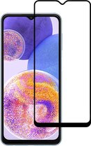 Smartphonica Samsung Galaxy A23 full cover tempered glass screenprotector van gehard glas met afgeronde hoeken geschikt voor Samsung Galaxy A23