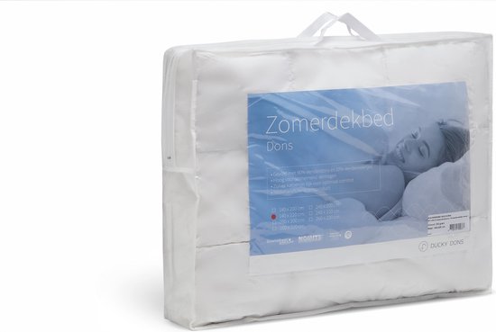 Couette en duvet hollandais - 90% duvet - Simple - 140x220 cm - Blanc