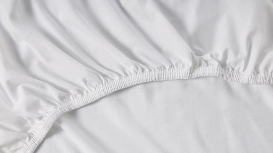 Beter Bed Select Hoeslaken Jersey voor topper - 160 x 200/210/220 cm - Wit