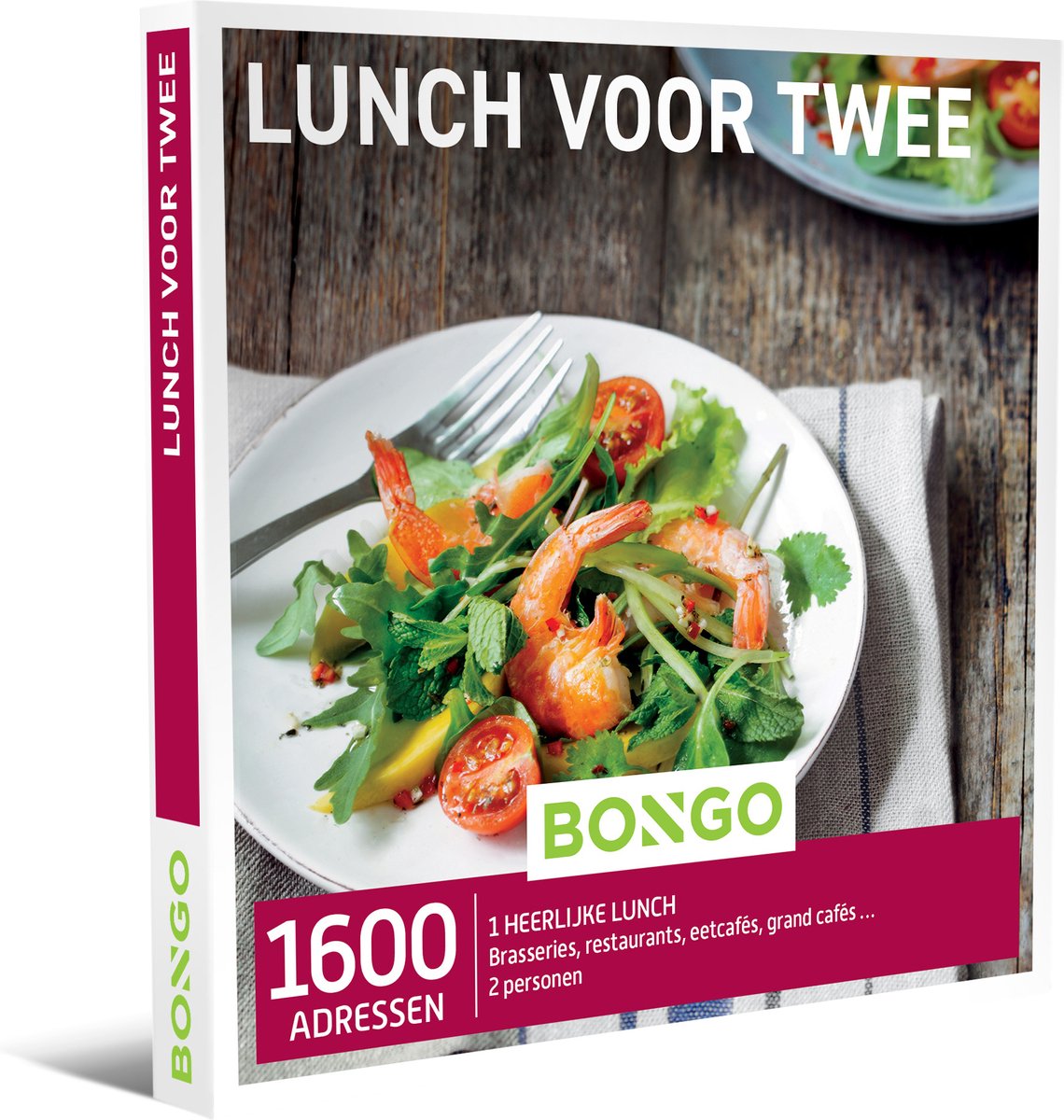 Bongo Bon - Lunch voor Twee Cadeaubon - Cadeaukaart cadeau voor man of vrouw | 1600 lunchadressen: brasseries, restaurants, eetcafés, grand cafés en meer - Bongo