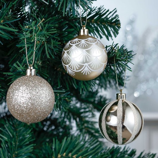 Lot De 42 Boules De Noël Incassables à Suspendre Pour Sapin De Noël, Décorations De Noël, Fournitures De Décoration Pour La Maison, Fêtes De Fin D'année De 2025 ? €13.99
