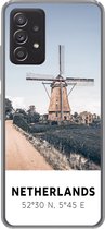 Geschikt voor Samsung Galaxy A53 5G hoesje - Nederland - Molen - Weiland - Siliconen Telefoonhoesje