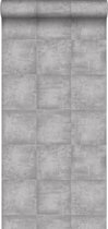 ESTAhome behangpapier betonlook grijs - 138203 - 53 cm x 10,05 m