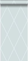 Origin Wallcoverings behangpapier ruiten ijsblauw - 345720 - 53 cm x 10,05 m