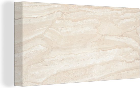 Toile Peinture Marbre - Citron Vert - Sable - Texture - 40x20 cm - Décoration murale