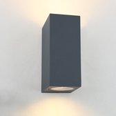 Olucia Corella - Moderne Buiten wandlamp - Aluminium - Antraciet