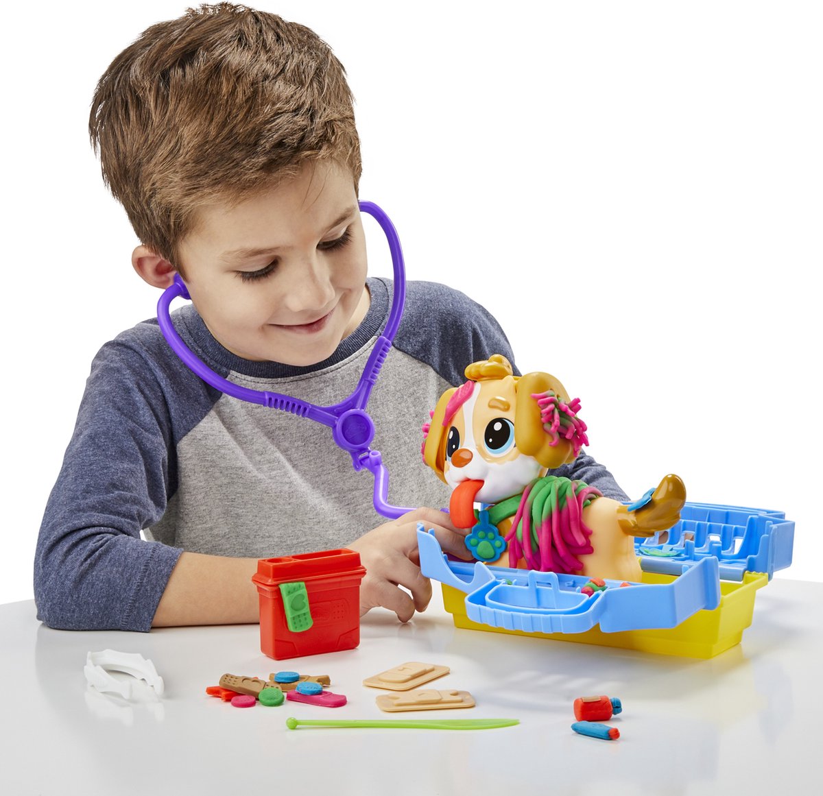 Play-Doh Dierenarts Speelset - Boetseerklei - Inclusief 5 Play-Doh potjes - Knutselen voor kinderen — afbeelding 14
