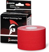 Gladiator Sports Kinesiotape - Sporttape - Bandage - Elastische Tape - Per rol - Rood