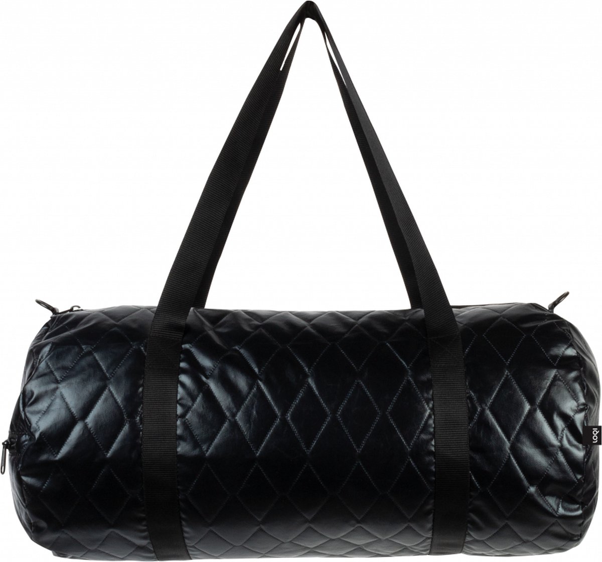 LOQI Reversible Quilted Weekendtas - Zwart