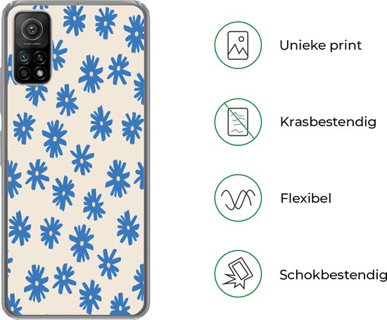 Coque Xiaomi Mi 10T 5G - Bloem - Motif - Minimalisme - Siliconen