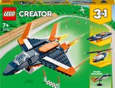 LEGO Creator 3-in-1 Creator 31126 L’Avion Supersonique