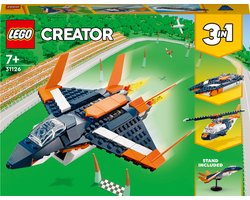 foto van LEGO Creator Supersonisch Straalvliegtuig - 31126