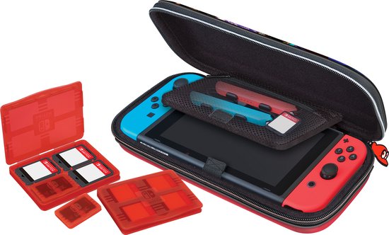 Game Traveler Nintendo Switch Case - Consolehoes - Super Mario Odyssey - Zwart