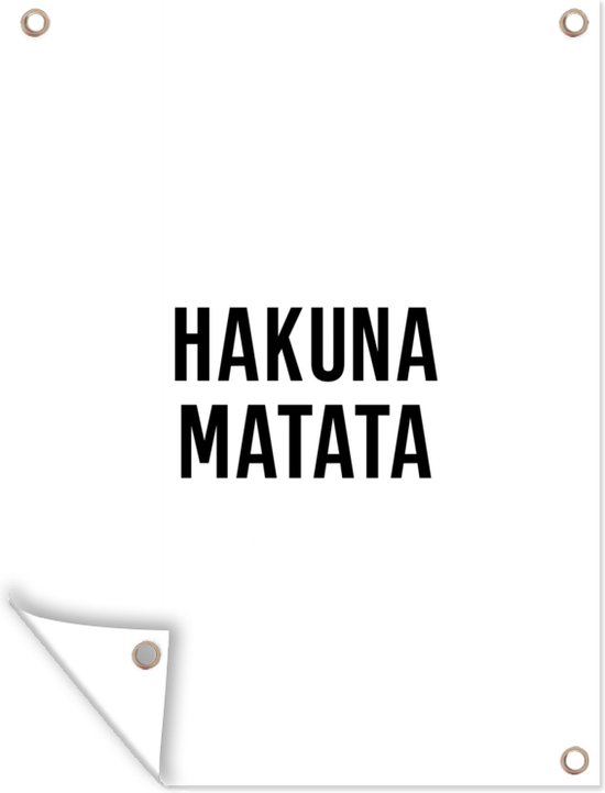 Quotes - Hakuna matata - Kinderen - Baby - Tekst - Tuindoek