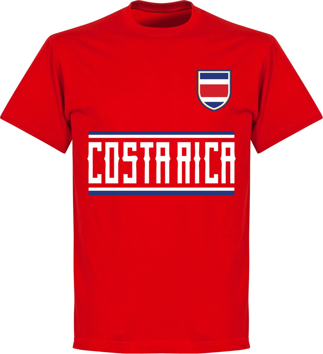 Costa Rica Team T-Shirt - Rood - 4XL