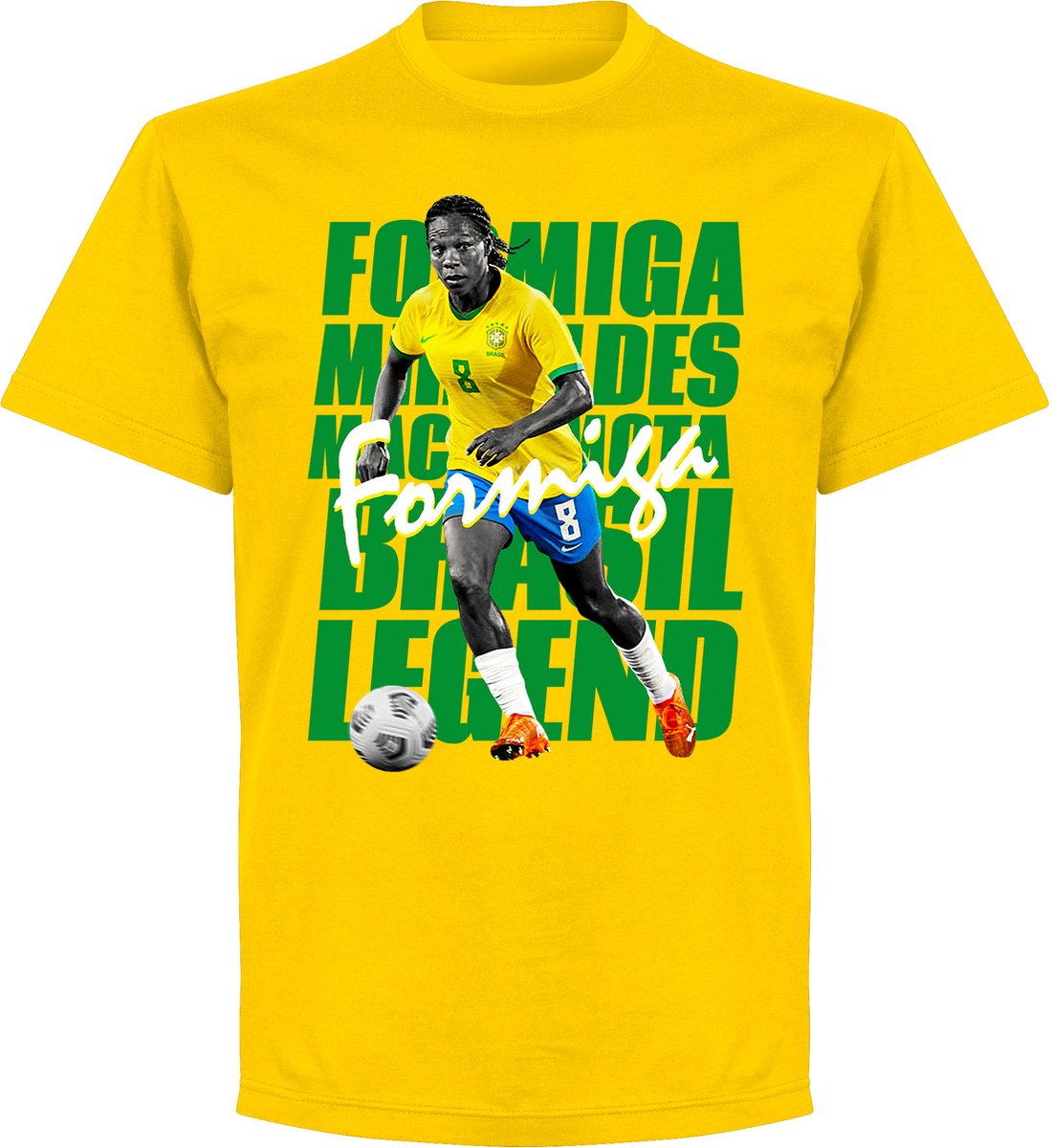 Formiga Brazilië Legend T-Shirt - Geel - M