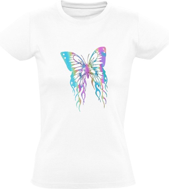 Vlinder Dames T-shirt | Graffiti | Tribal | Butterfly | Kleding | Shirt |  bol.com