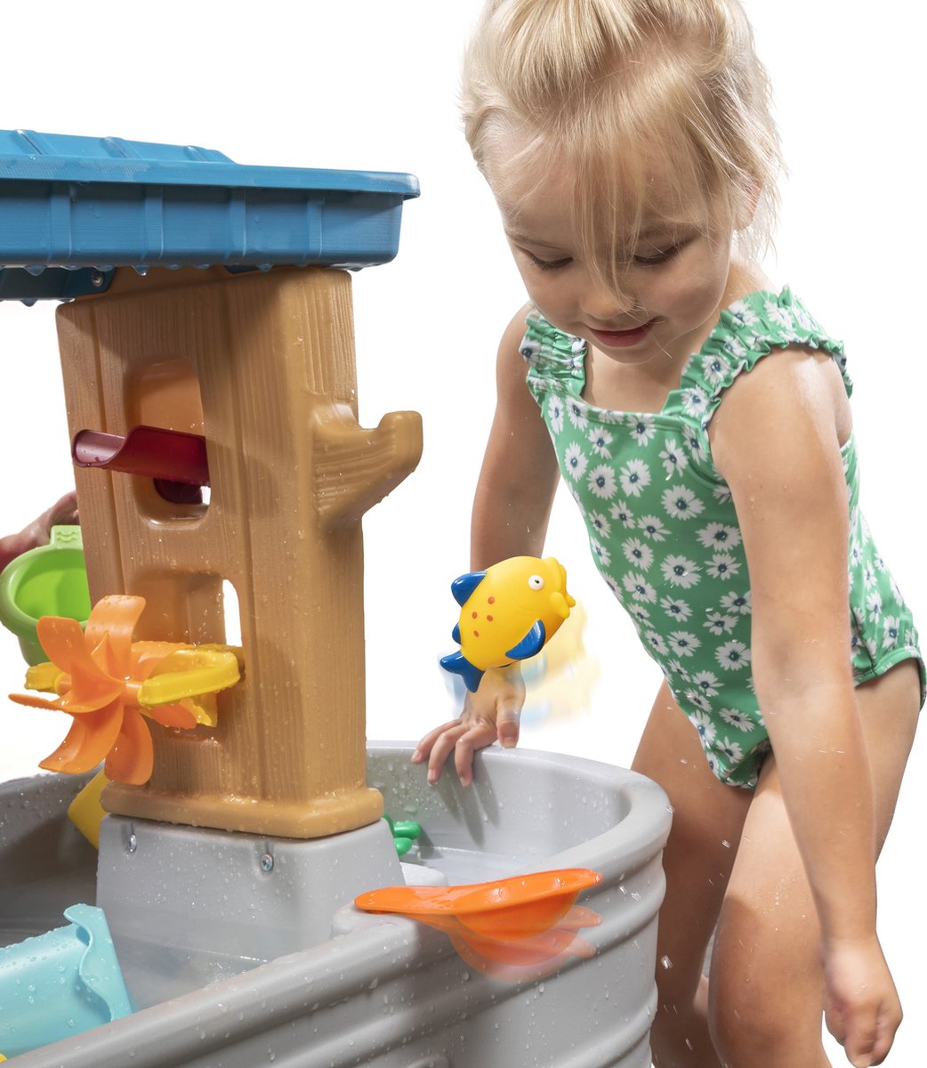 Step2 Rain Showers Splash Tub Watertafel - incl. accessoires - - Waterspeelgoed voor kind - Activiteitentafel met water voor de tuin / buiten — afbeelding 13