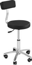 physa Zadelkruk met rugleuning - 445-580 mm - 150 kg - zwart