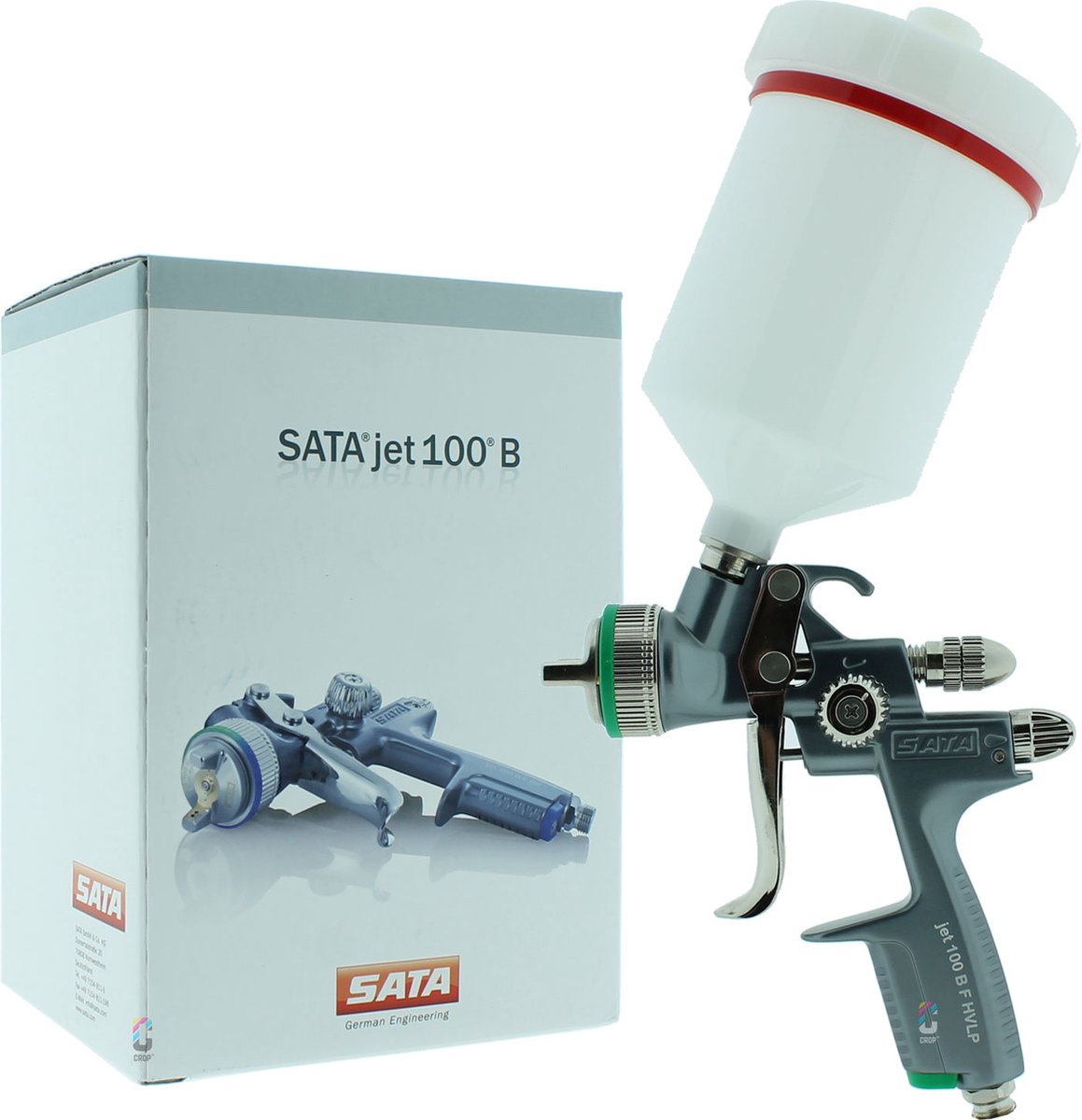 SATAjet 100 B HVLP Verfspuit + bovenbeker-1,7mm