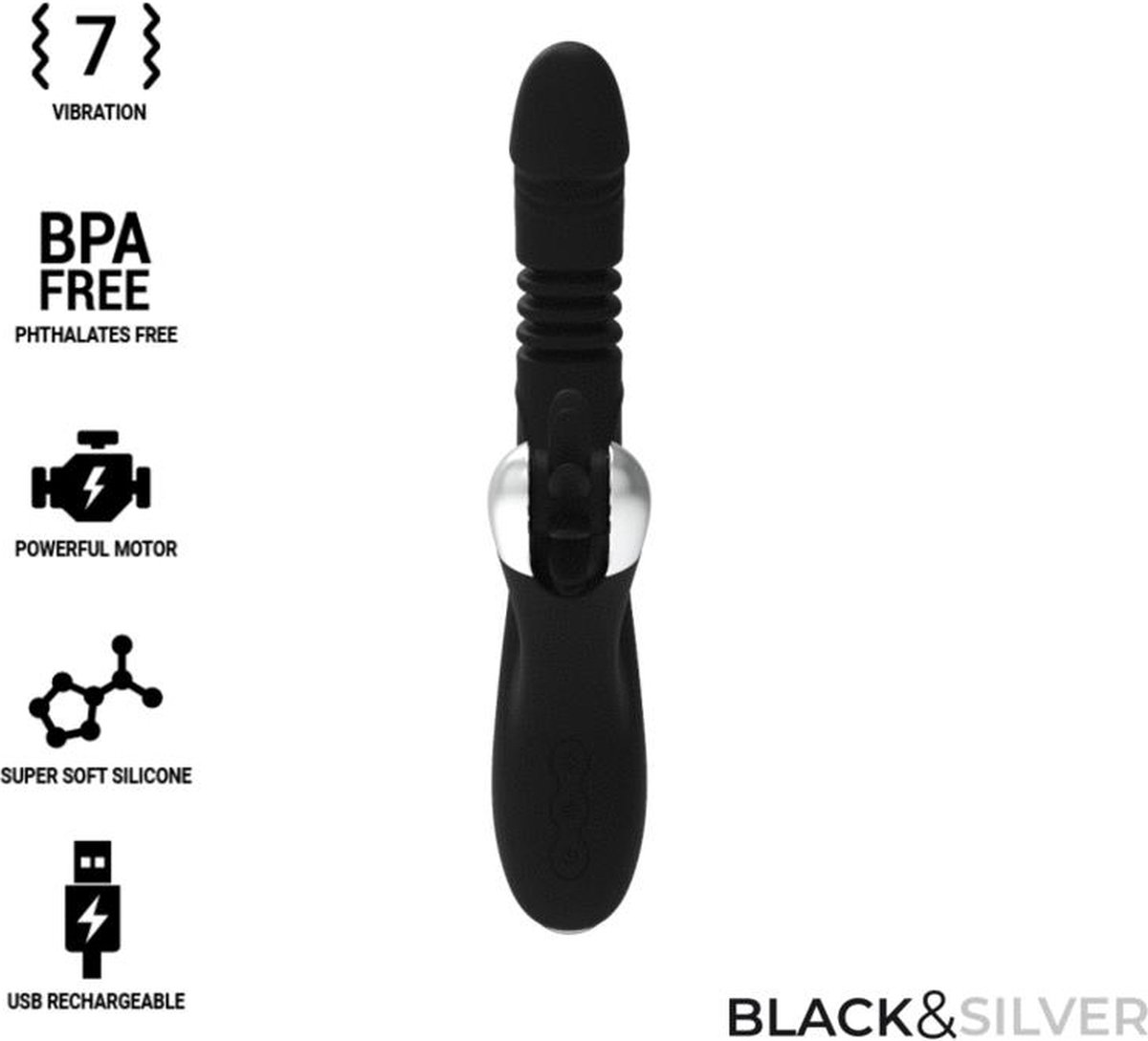 BLACK and SILVER | Black and silver Bunny Reed Up and Down Vibe