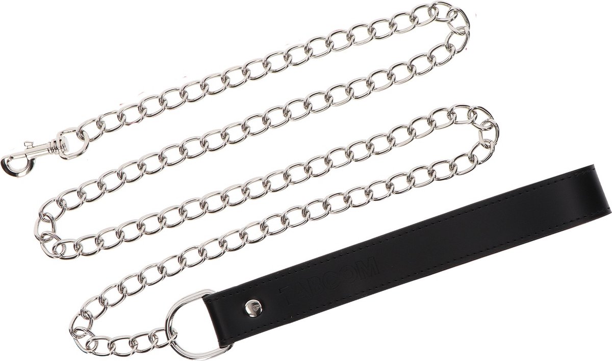 Taboom - Chain Leash - Bondage / SM Collar and leash Zwart
