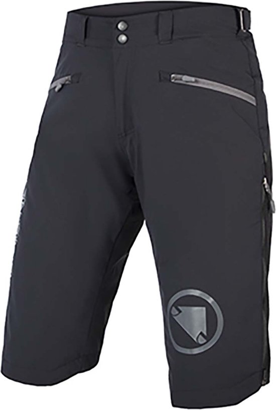 Cycorld MTB-broek herenfietsbroek, sneldrogend MTB-short voor heren, mountainbikebroek, baggy fietsbroek, ademende fietsbroek met verstelbare klittenbandsluitingen, Donkerblauw, 3XL