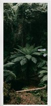 Deursticker Varens in Japans regenwoud - 80x215 cm - Deurposter