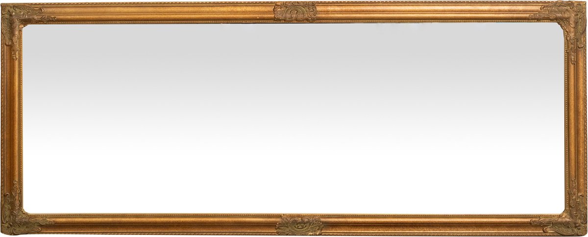 Vertikaler / horizontaler hängender Wandspiegel Spiegel zum Aufhängen  Spiegel L72xPR4xH180 cm Antikgold-Finish.
