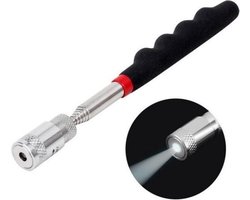 TLVX Sterke Telescopische Magneet Pen met LED lamp - Magneet stok - Verstelbaar - Uitschuifbaar - Lang Bereik 63CM - Pick up Stick - Schroeven pakken - 2,5KG kracht - Metaal laten vallen - Geld pakker