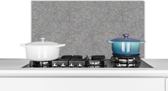 Spatscherm Keuken - Kookplaat Achterwand - Spatwand Fornuis 90x45 Cm Beton Structuur Patroon Aluminium Wanddecoratie Muurbeschermer