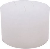 Bougie pilier - blanc - 15x10 cm - paraffine - 3 mèches - lot de 2
