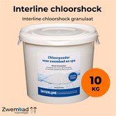 Interline Chloorshock 10 kg - Inclusief doseerschema - Chloorgranulaat voor zwembad - Chloorshock - Chloorgranulaat voor middelgrote en grote zwembaden