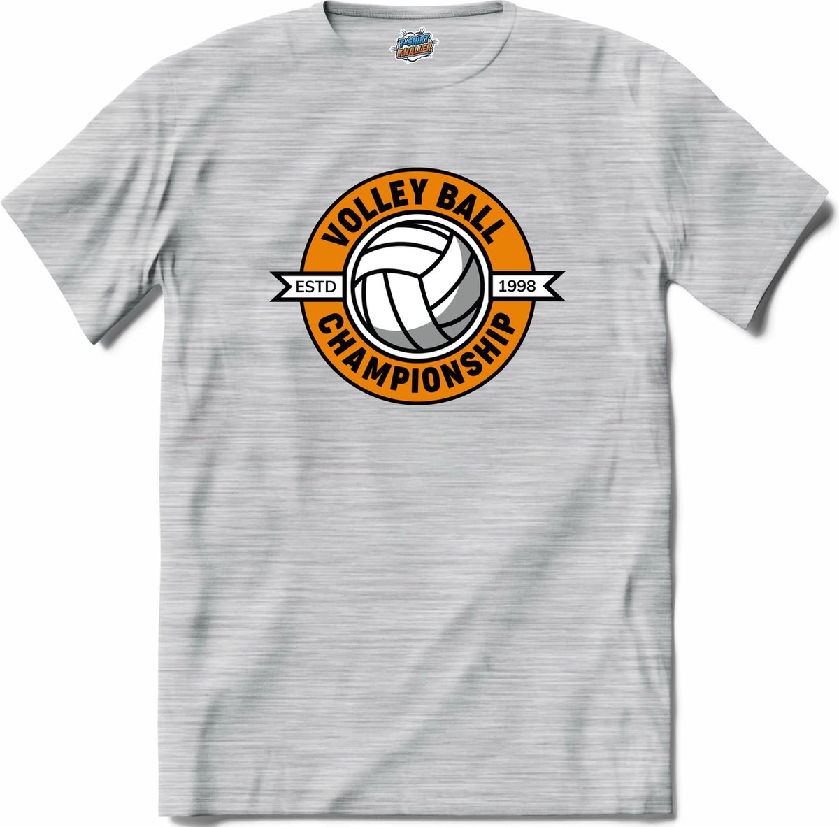 Volleybal championship sport - T-Shirt - Heren - Donker Grijs - Gemêleerd - Maat 3XL