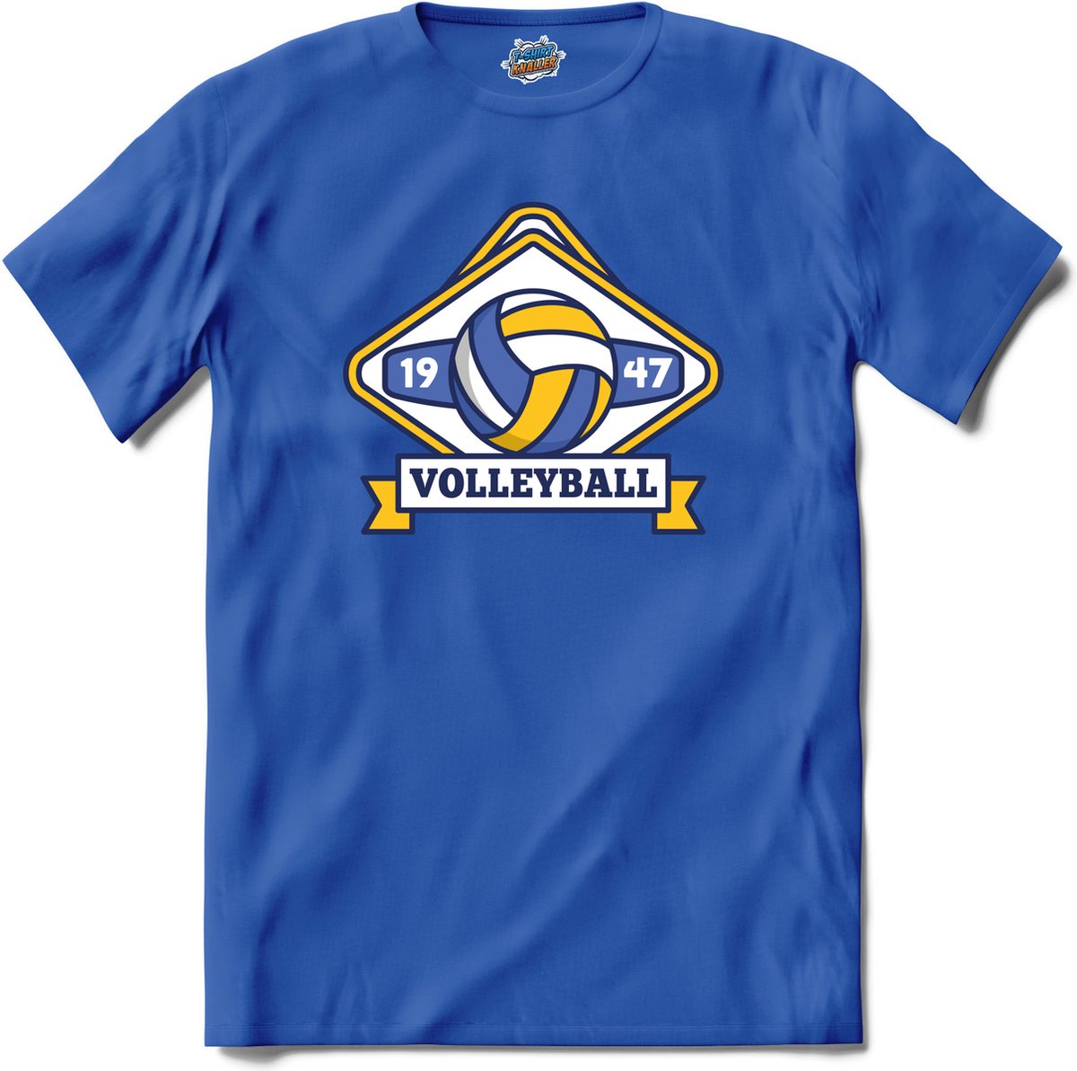 Volleybal sport - T-Shirt - Meisjes - Royal Blue - Maat 2 jaar
